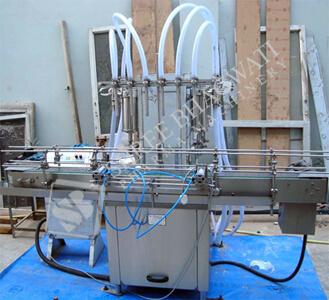 AUTOMATIC MONOBLOCK SIX HEAD LIQUID FILLING MACHINE