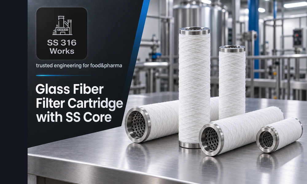 Glass Fiber Filter Cartridge with SS Core Supplier in India