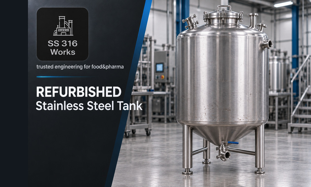 Refurbished Stainless Steel Tank Supplier in India