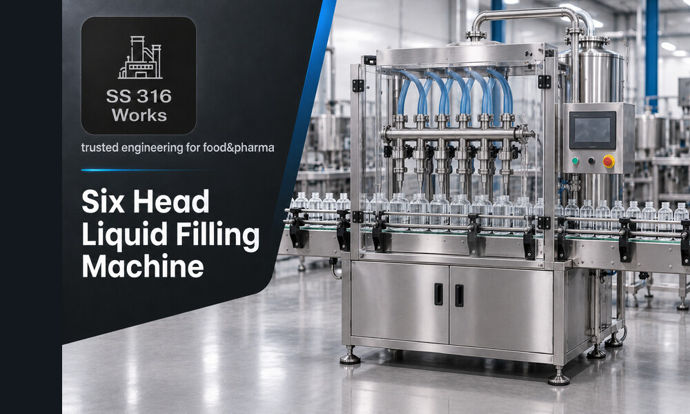 Automatic Monoblock Six Head Liquid Filling Machine Supplier in India