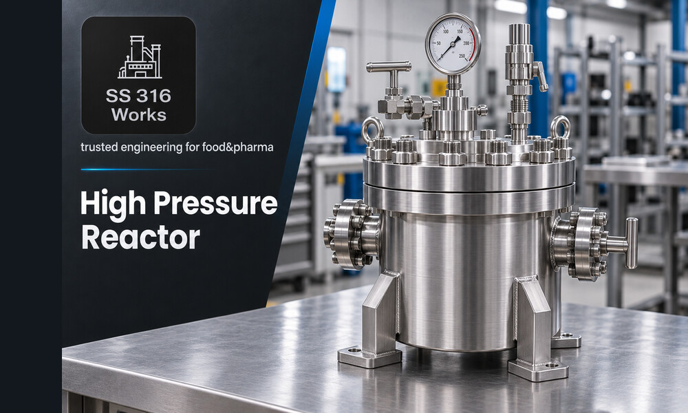 SS316 High Pressure Reactor Manufacturer in India