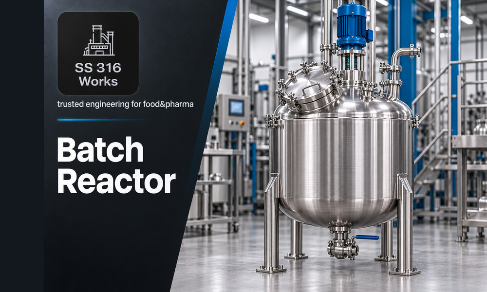 SS316 Batch Reactor Manufacturer in India