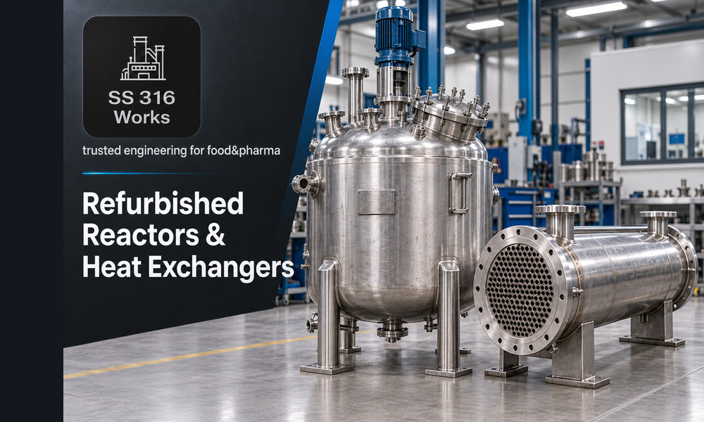 Refurbished Reactor & Heat Exchanger Supplier in India