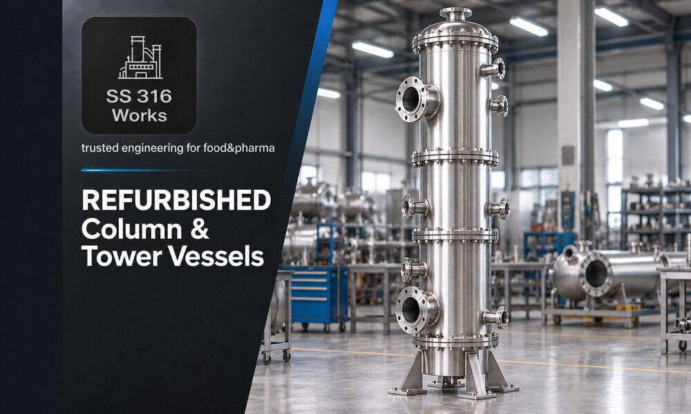 SS316/SS304 Column & Tower Vessel Manufacturer in India