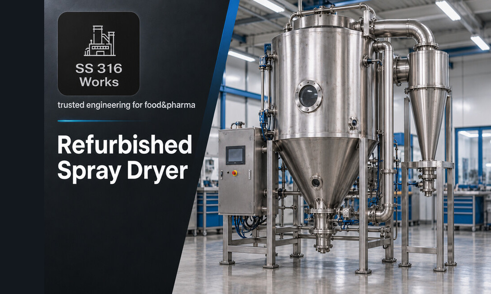 Refurbished Spray Dryer Machine Supplier in India