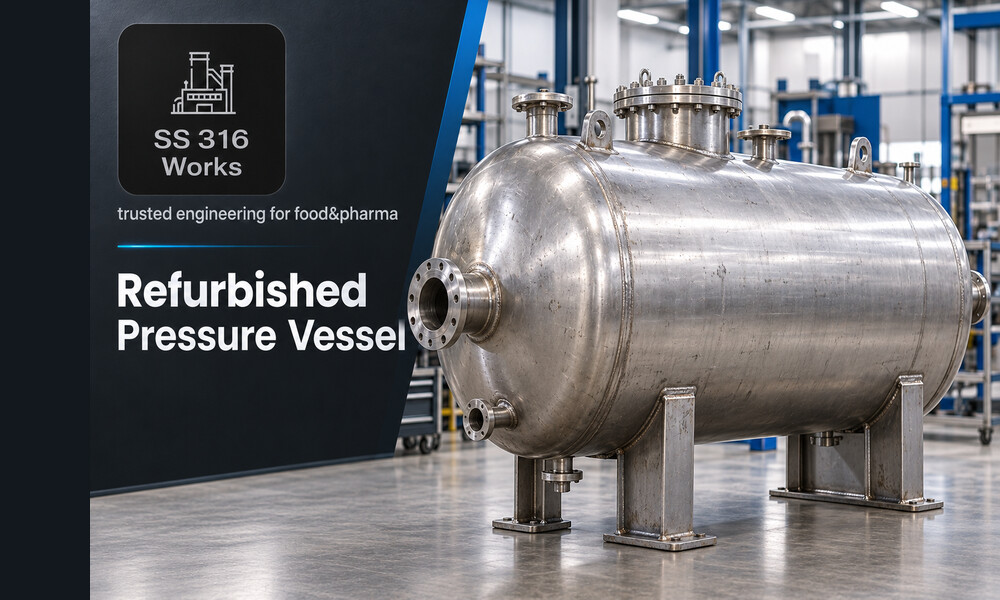Refurbished Pressure Vessel Supplier in India – SS316/SS304 Equipment
