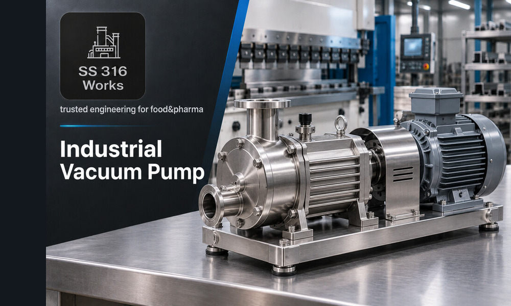 Industrial Vacuum Pump Supplier in India – Stainless Steel Suction System